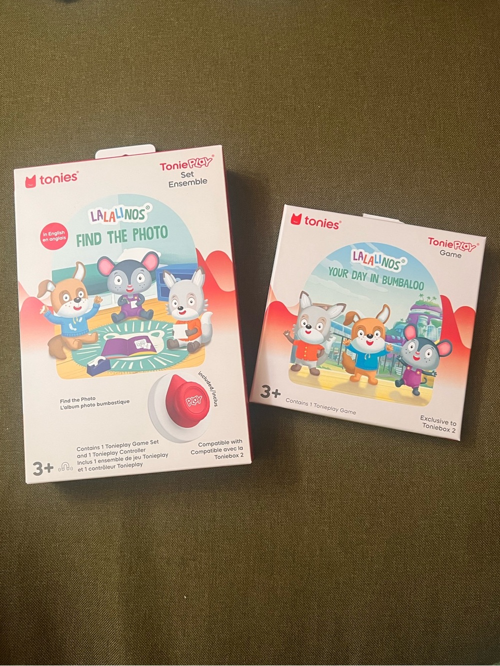 LaLaLinos Find The Photo, Controller, & Your Day in Bumbaloo Toniebox 2 Games